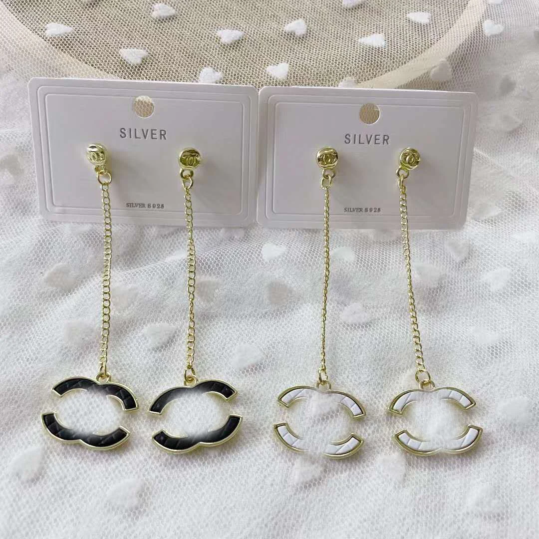 

Famous brand earrings Fashion Dangle Brand C Letter Designer Earrings and brooch, As picture