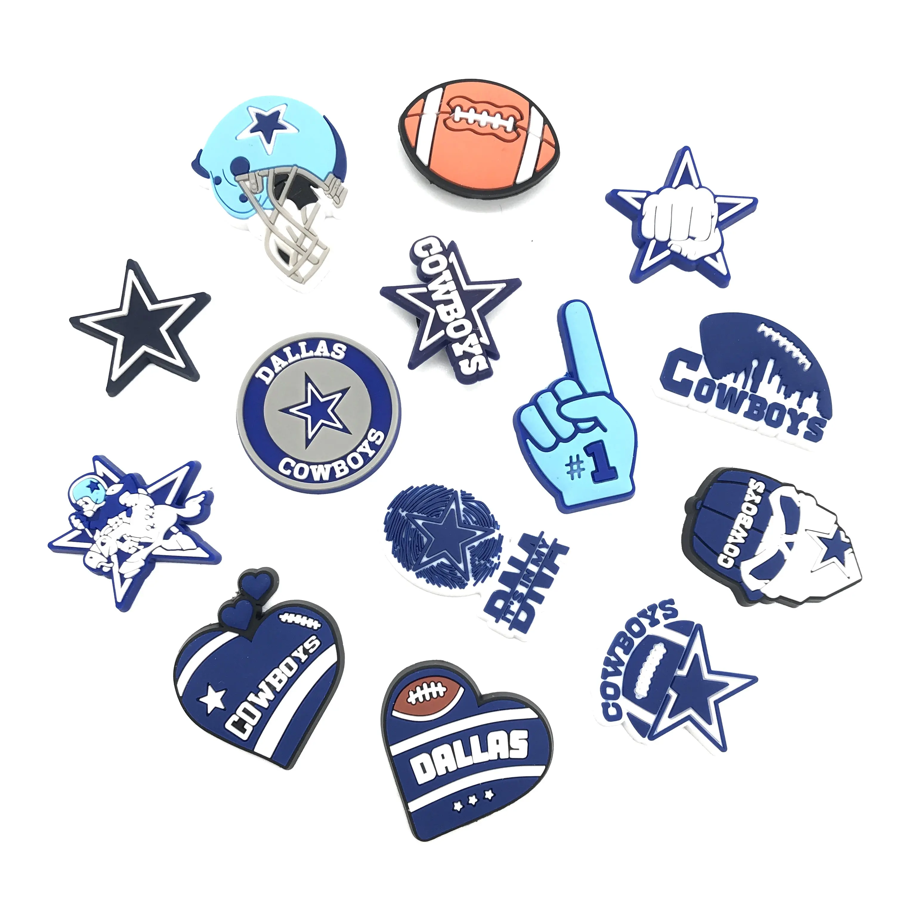 

Wholesale Texas Football Sports Team Shoe Charm Shoe Decorations Croc Charm Clog Charm Gift for Shoe, Picture