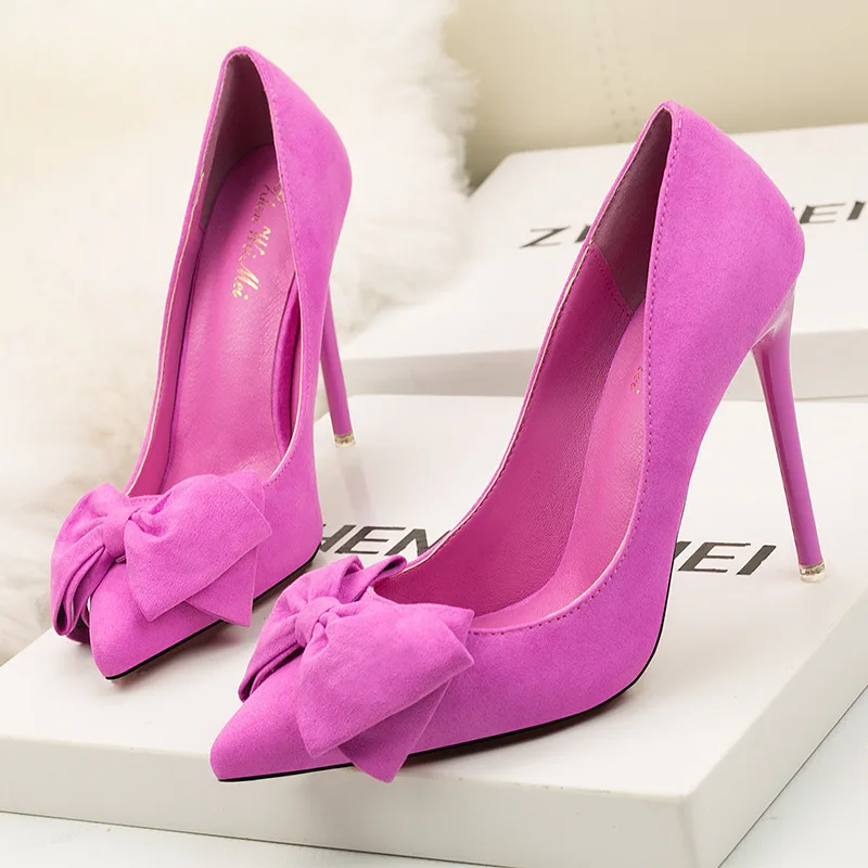 

custom butterfly 12cm bow girls fancy high heels women shoes for ladies