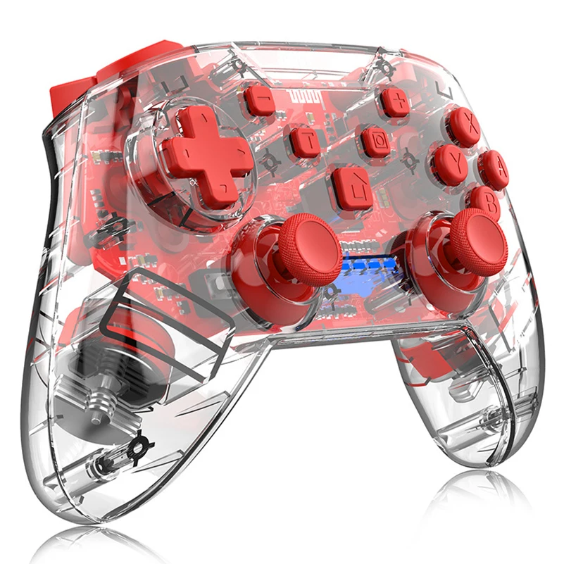 

Clear Transparent Shell Wireless Joystick Gamepad Game Controller For Nintendo Switch Pro Controller