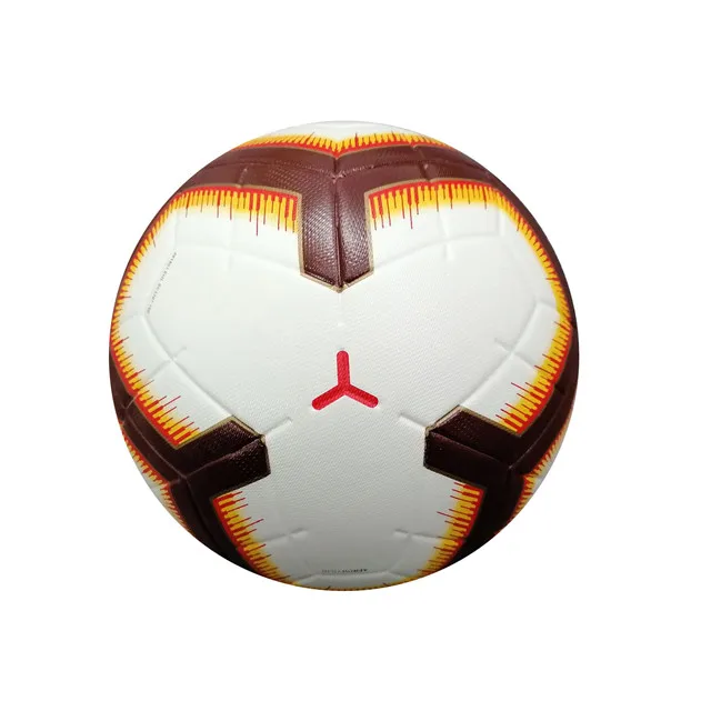 

Soccer Sport Ball Size 5 Gift Custom Football Outdoor Surface pattern football gooal, Brown