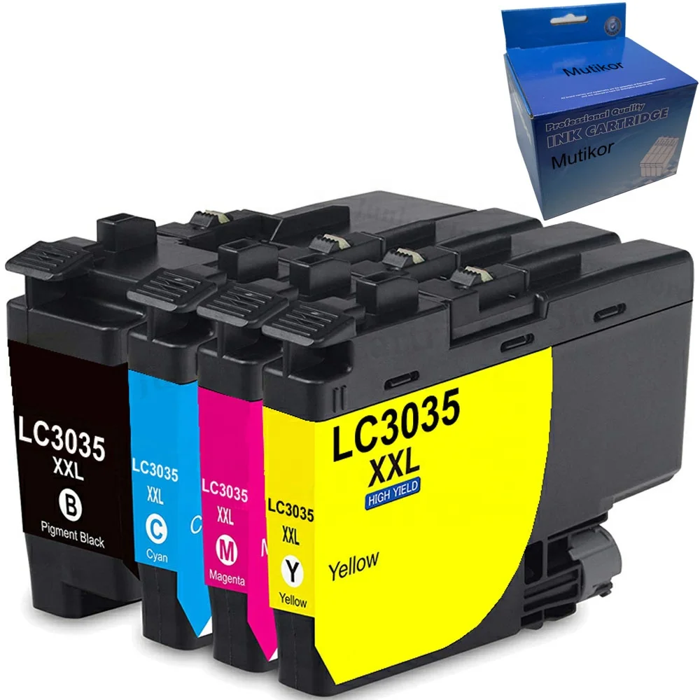 

Mutikor LC3035 LC3035XL 3035 Premium Color Compatible Ink Cartridge for Brother MFC-J805DW MFC-J805DW XL