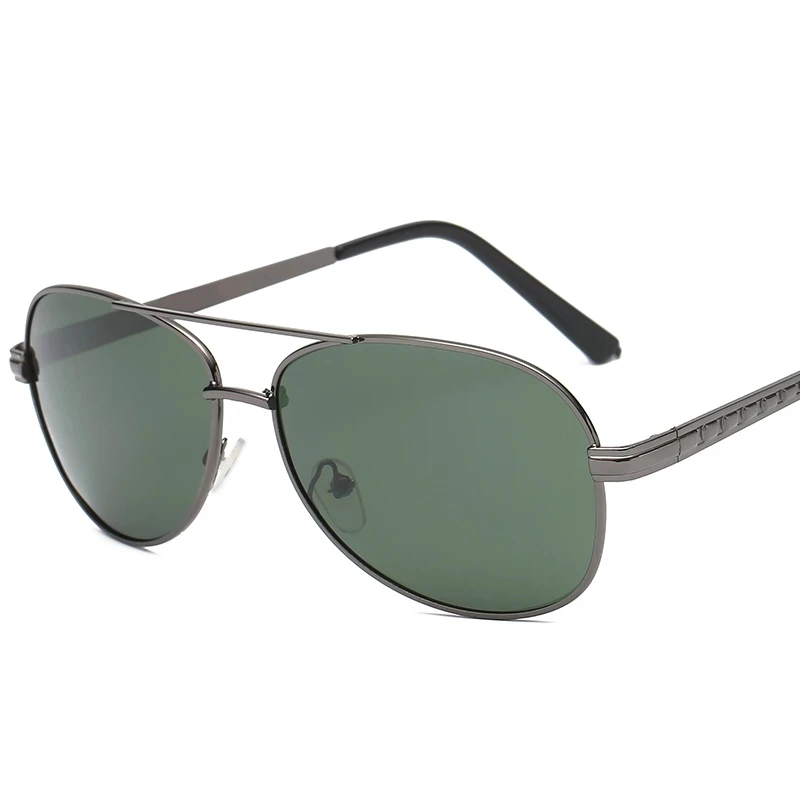 

Men's Polarized Sunglasses 2021 Fashion Brand Metal Eye Summer Fashion Sun glasses Dark Green Lens, Custom colors