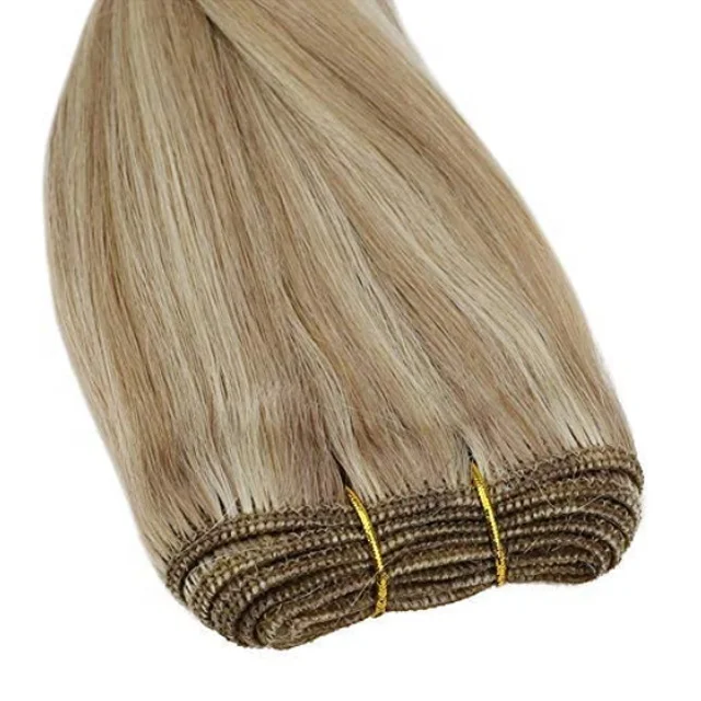 

Wave Beauty 100% Virgin Remy Human Hair Wefts All Color Double Drawn Machine Weft Hair Extensions