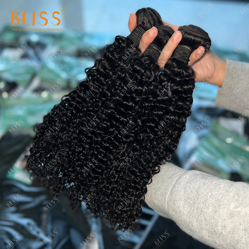 

Bliss Emerald 3+1 Water Wave Brazilian Hair Bundle Cheveux Humaine Naturel Meches Factory Packet Human Hair Bundles with Closure