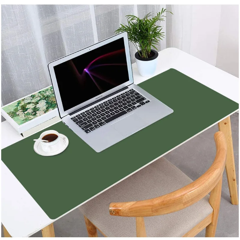 Wholesale Good Quality Pu Leather Antislip Large Computer Desk Mat For