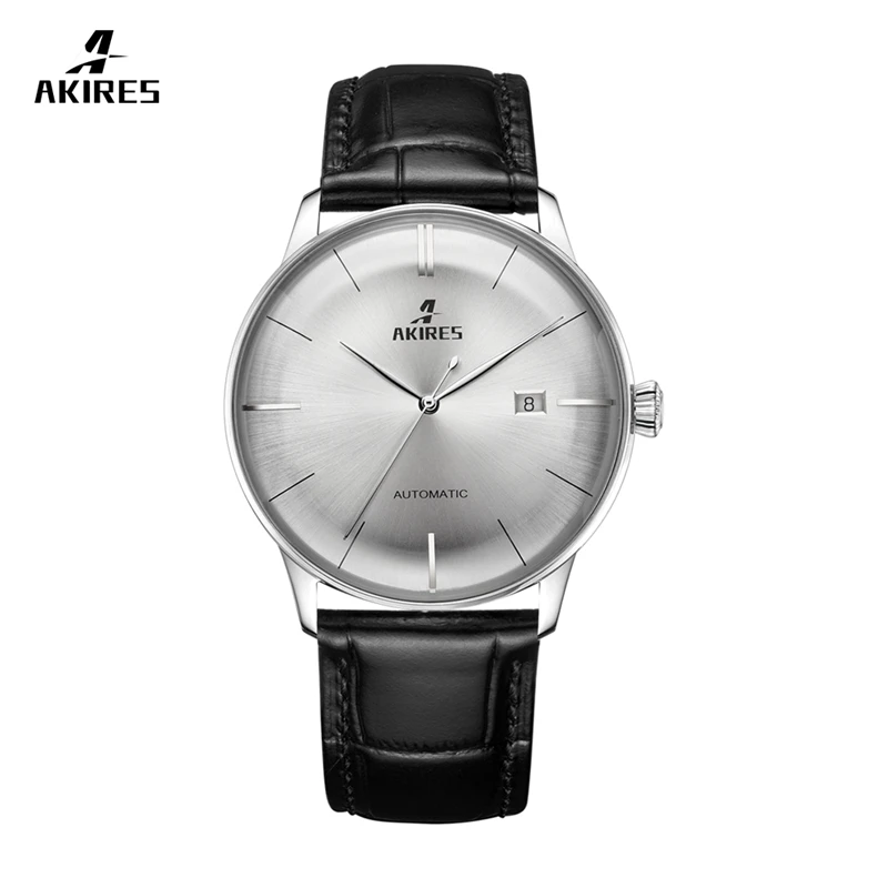 

Akires Popular men's Wristwatch Saphire Dome Glass automatic mechanical watches for men
