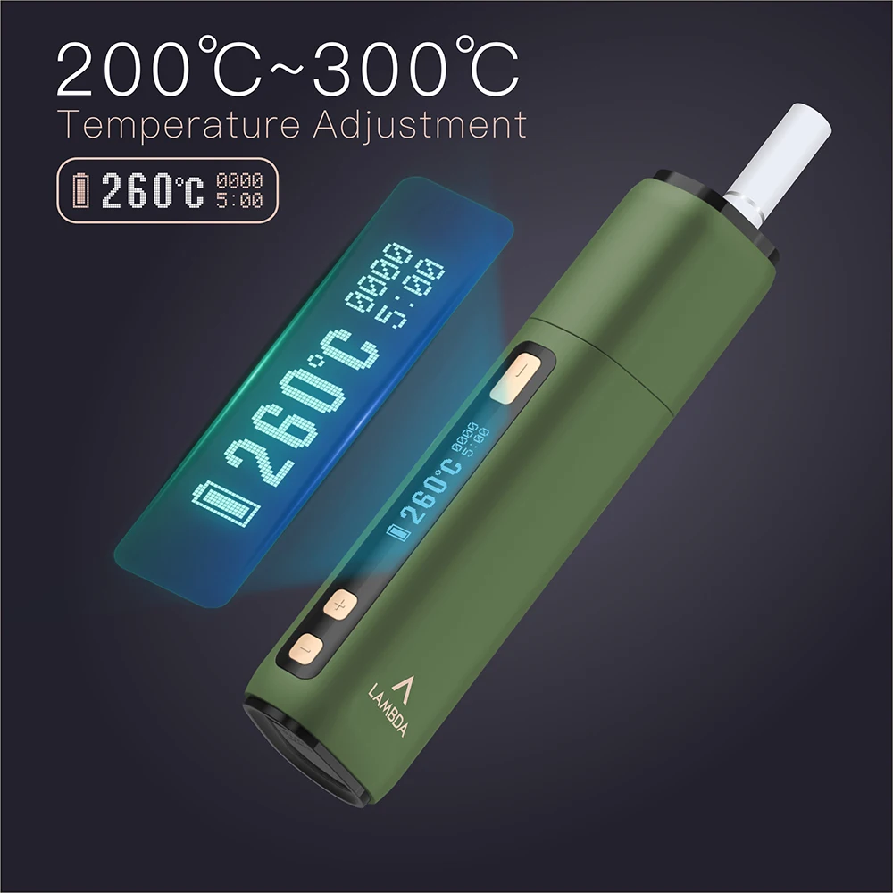 
2020 New Heat No Burn Tobacco Heating Device LAMBDA CC Heat Sticks Not Burn Dry Herb Electronic Cigarette Original Manufacturer 