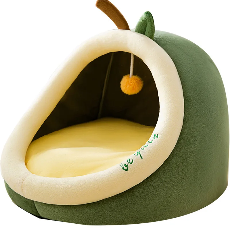 

2021 hot sale Comfortable soft Cotton Cat Bed Warm Cat House Tent For Washable cat bed cave nest, 7 colors