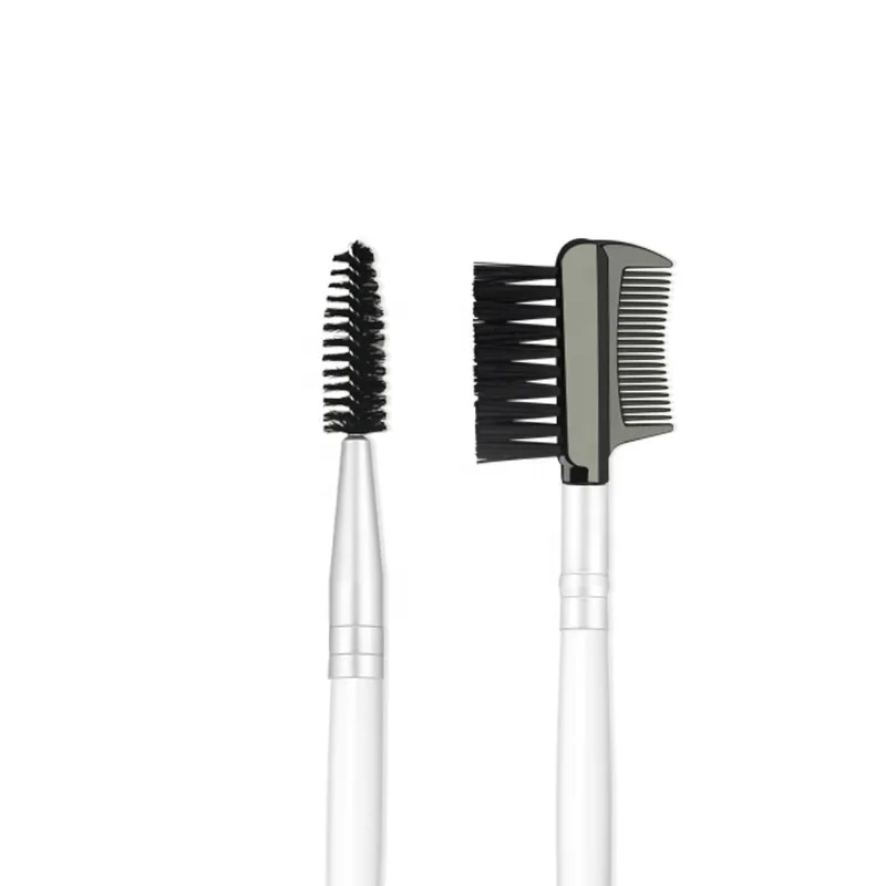 Private Label Single Mascara Separator Eyebrow Dual Brush Make Up Eyelash Spoolie Brush Extension Tool And Comb