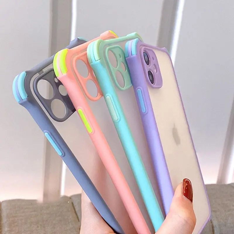 

Aamzon Hot Selling Armor Skin Matte Frosted Phone Back Case Funda Capa For Huawei Y9A P Smart 2021 Y7A S21 S30 Realme X7 Reno