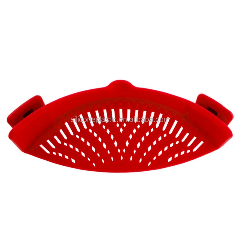 

Kichen accessories factory supplies silicone filter grid custom plastic washing strainer, Customized color