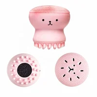 

Small Octopus Shape Face Cleansing Brush Facial Cleanser Pore Cleaner Exfoliator Face Scrub Washing Brush