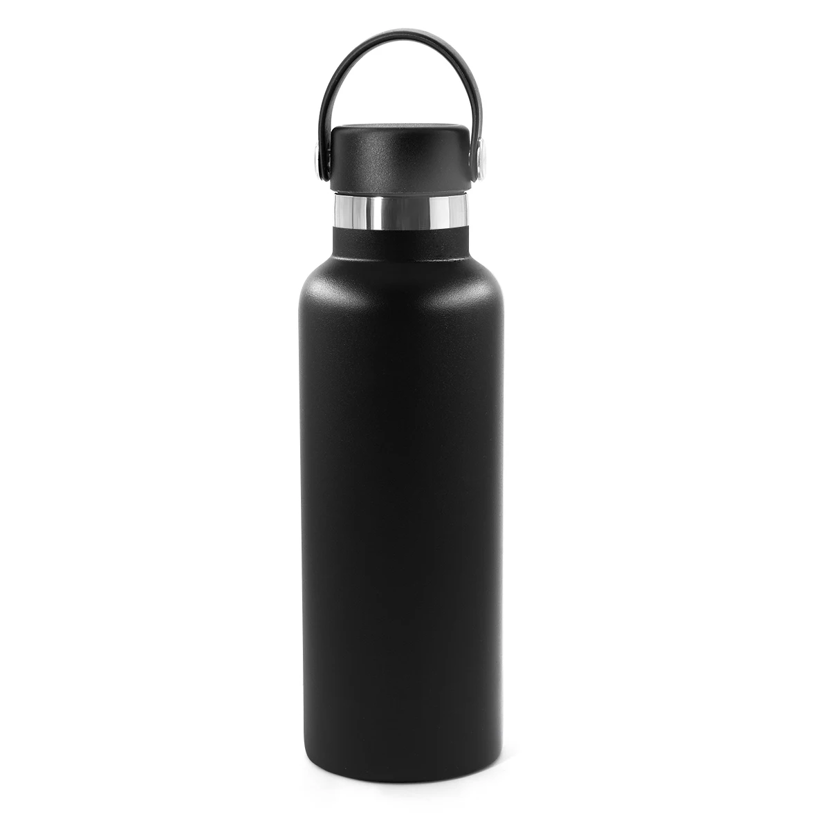 

Stainless steel bottle cooler insulated double wall water bottle with storage, Black