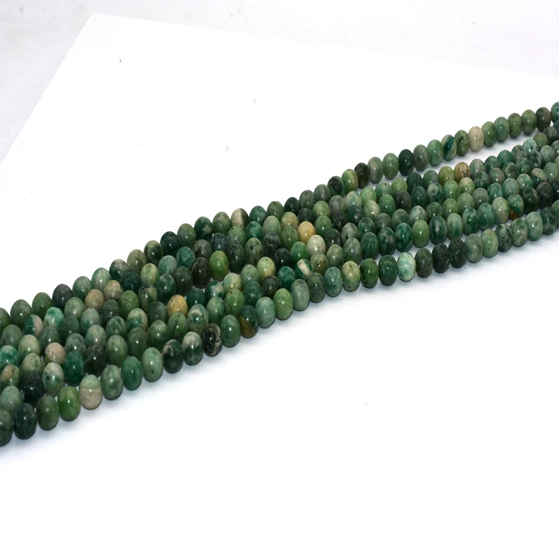 

NAPOLN Trade Insurance High Quality 4/ 6/ 8/10 mm Natural Qinghai Jade Gemstone Beads, Green color