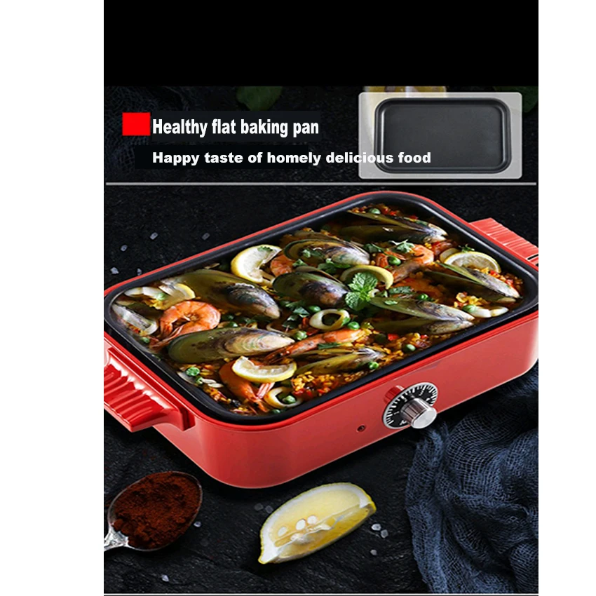 
Customized new design best selling die cast aluminum combination grill pan 