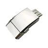 Polished Brushed Steel Folding Watch Butterfly Buckle Deployment Clasp