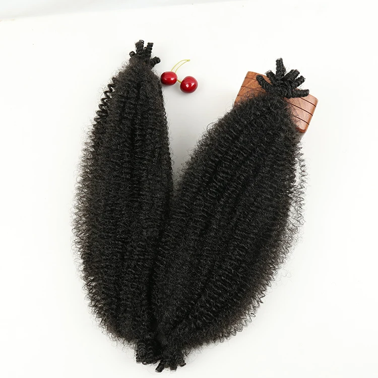 

Julianna synthetic afro crochet braid hair colour 350 613 ghana pre twisted fluffed short doremi Springy Afro spring twist