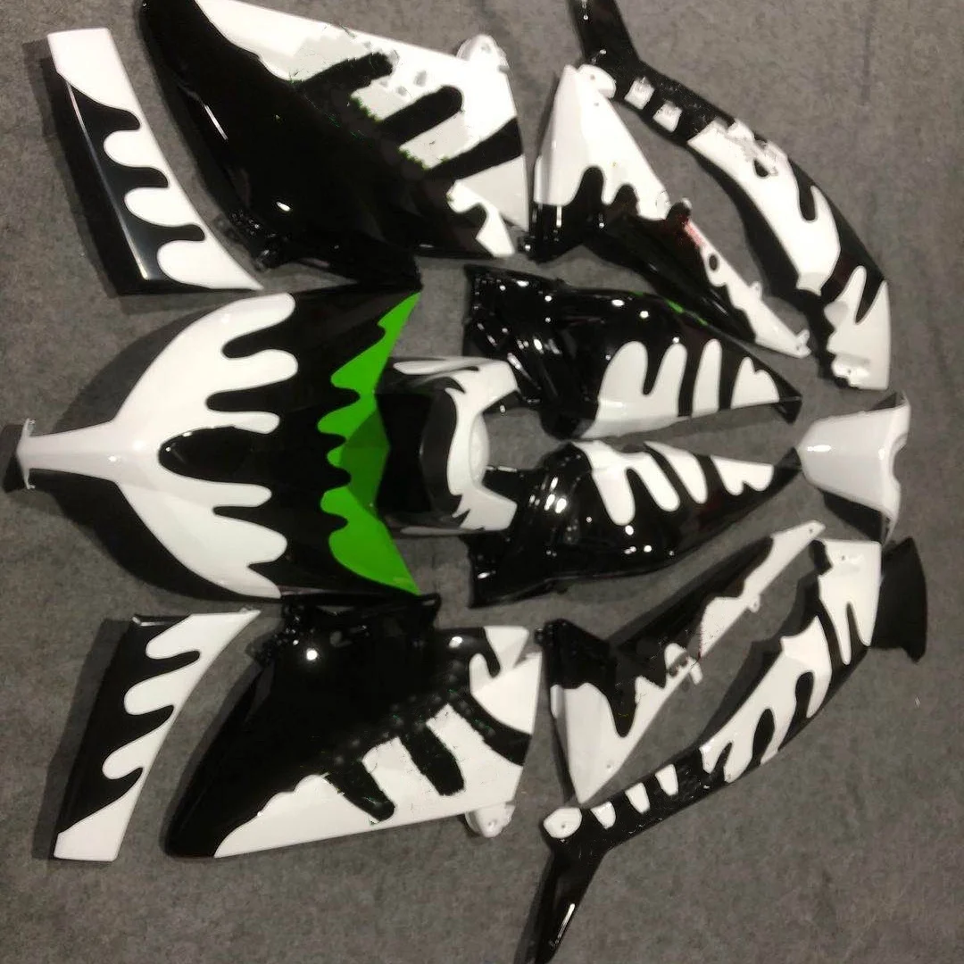

2021 WHSC BEST Motorcycle Fit For Yamaha TMAX530 2012-2014 Motorbike Bodywork BLACK WHITE Fairing Set, Pictures shown