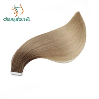 

Slavic Full Cuticle Human Tape In Hair Extensions Adhesive Natural Balayage Virgin Russian Double Drawn Hair Extension