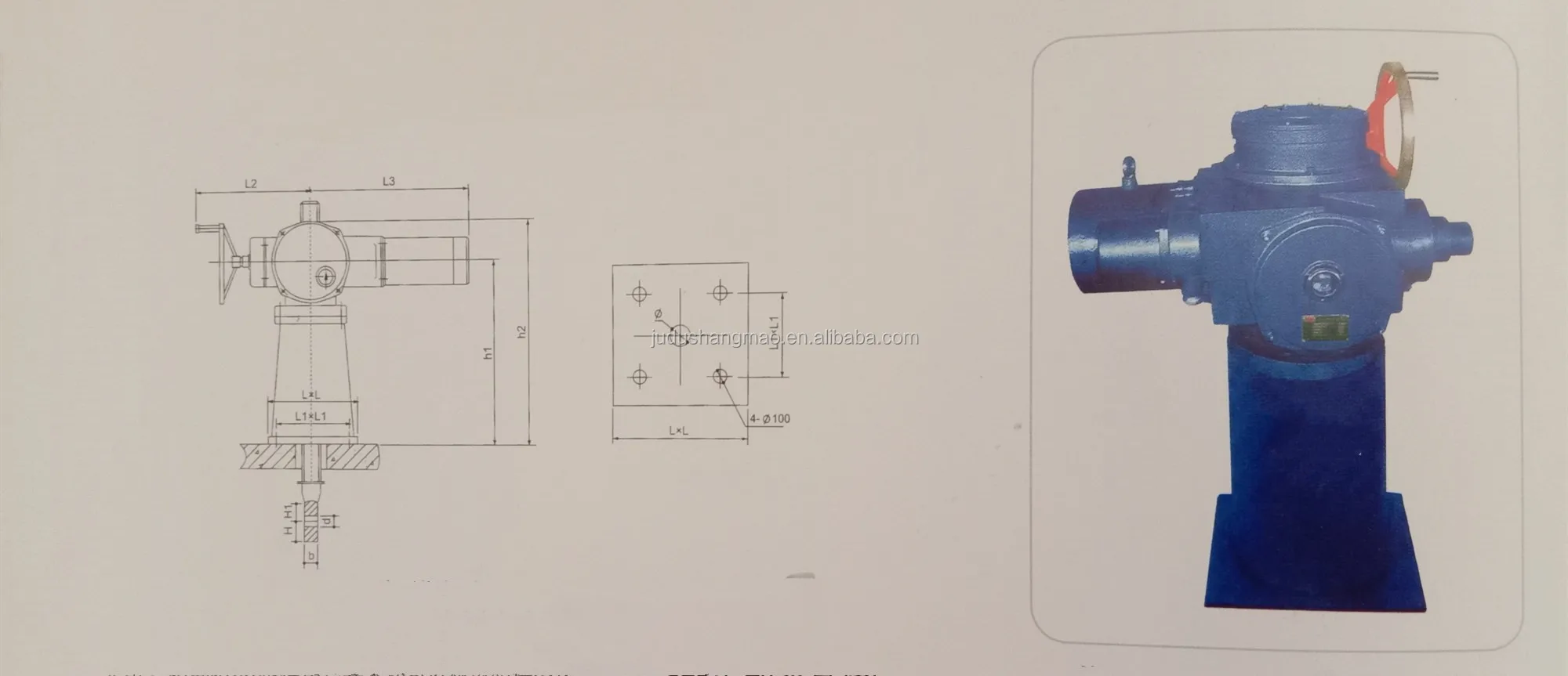 Manual Screw Hoist Electric Screw Hoist For Sluice Gate Hoisting And