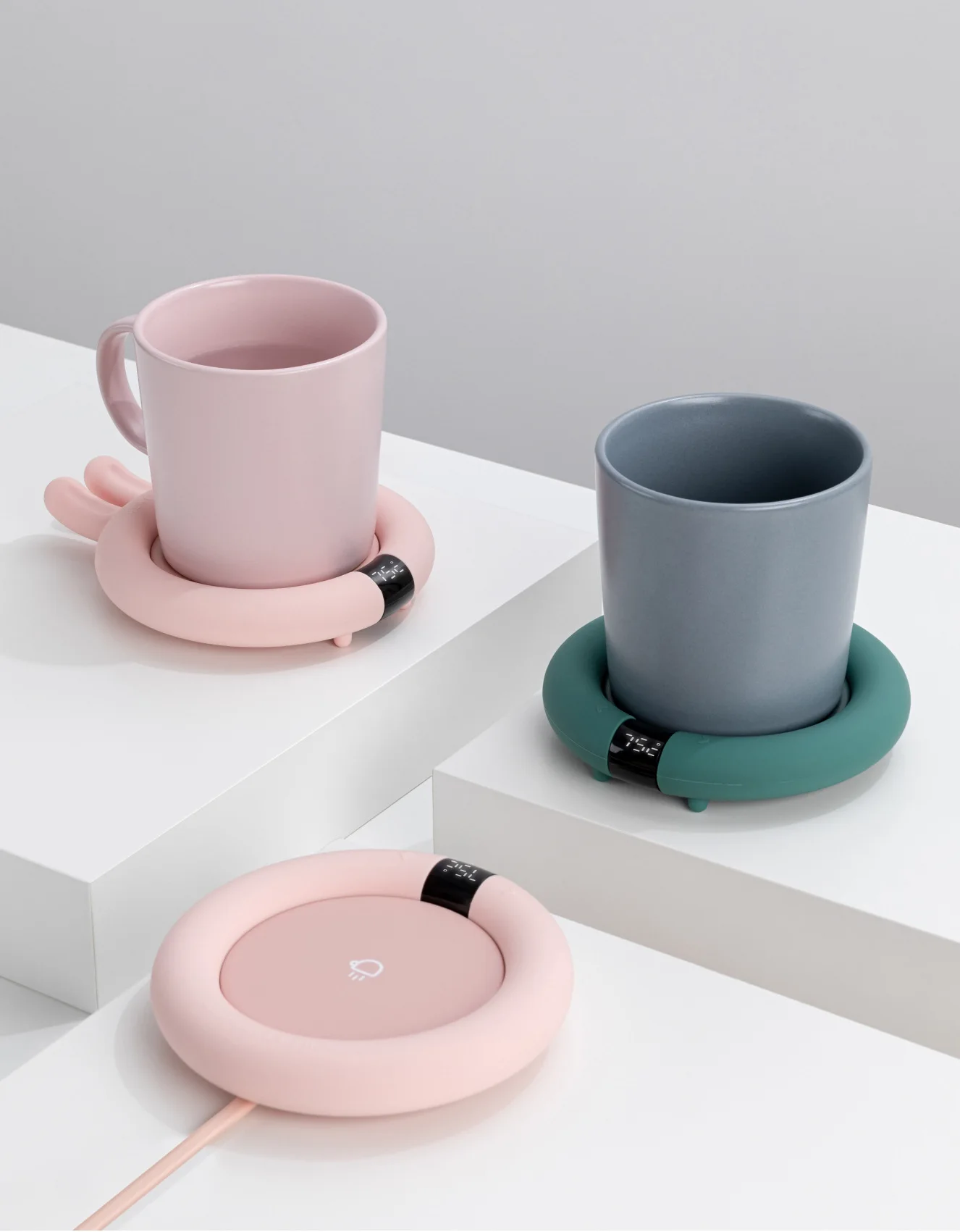 USB thermostatic insulation coaster heater warm water cup base hot milk artifact 55 degrees household dormitory