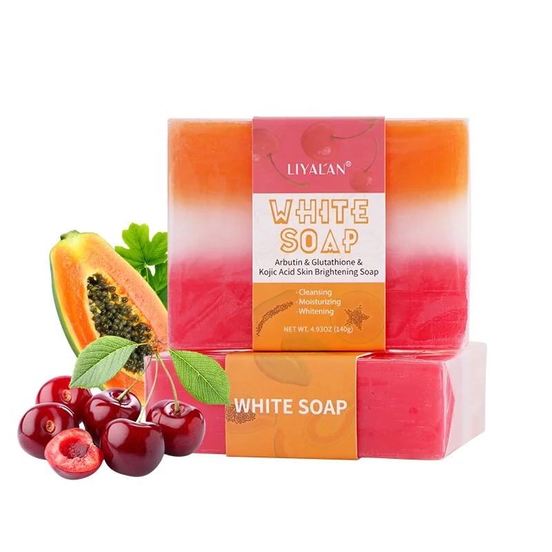 

New Product 2021 Organic Handmade Plant Extract Arbutin Face Body Skin Care Whitening Kojic Acid Soap Bar