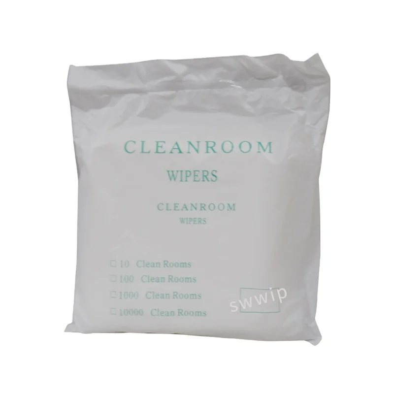 

Optical lens glass industry cleaning 70% polyester 30% nylon soft microfiber wiping dry cloth clean room wipes cleanroom wiper, White