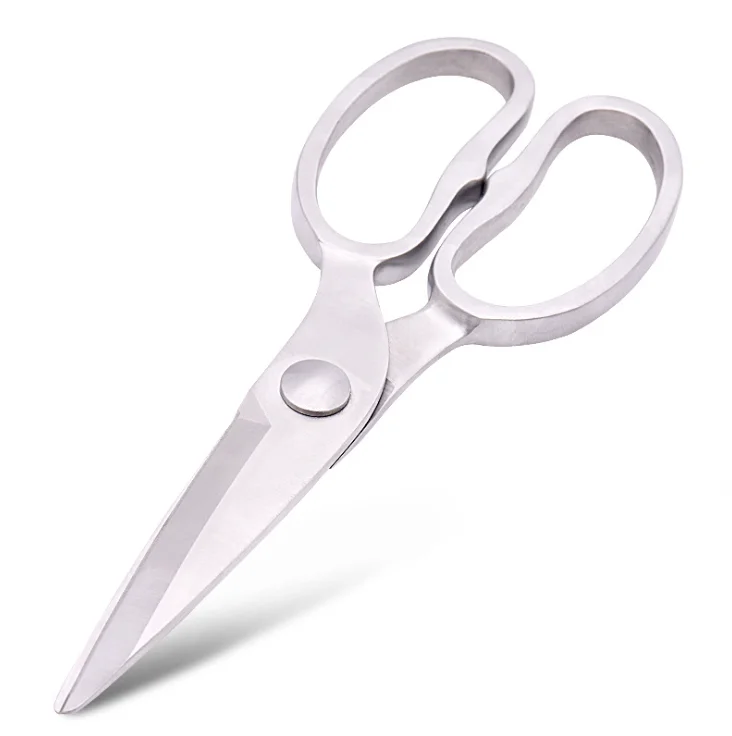 

Stainless Steel Shear Household Kitchen Cutter Bottle Nut Opener Chicken Bones Shears Food Barbecue Scissors