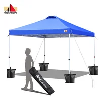 

2020 New Easy Up Heavy Duty Compact Canopy with 10x10 Ez Pop up Canopy Portable Shade Instant Folding Better Air Circulation