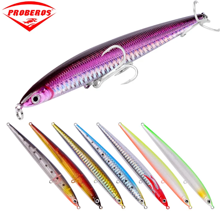 

Proberos 13.3cm 5.24" 29g artificial hard bait casting minnow saltwater floating topwater popper Wobblers pencil lure fishing