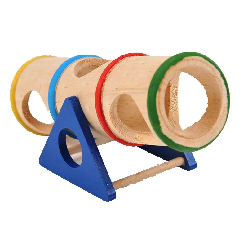 

Amazon Hot Sale High Quality Wooden Tunnel Pet Hamster Toy