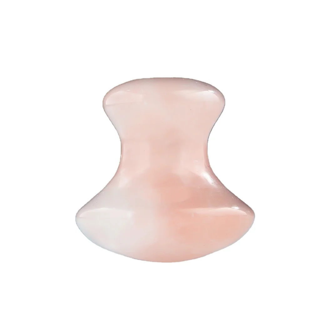 

Popular mushroom shapes Rose Quartz Jade Gua Sha For Facial Massage Anti-Wrinkle, Pink