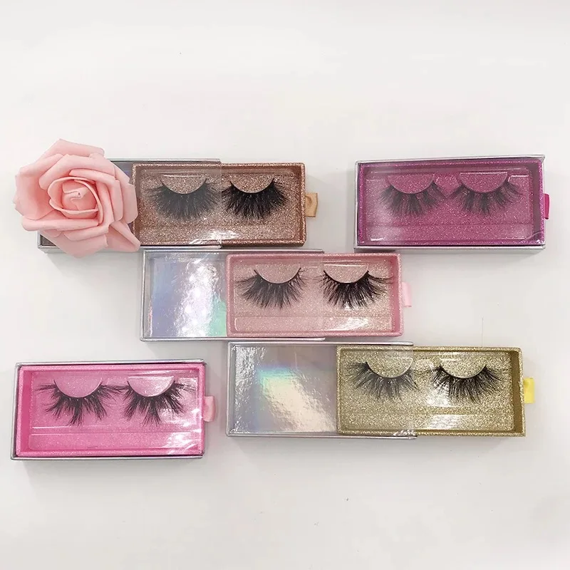 

Custom Logo Eyelash Case Clear Lashbox Eyelash Vendors Mink