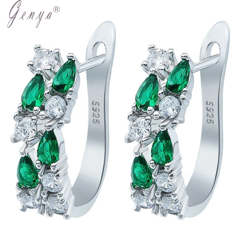 

Genya Environmentally Friendly Hypoallergenic Electroplated Color Zircon 2021 Fashion Jewellery for Mother's Day Gift, Picture