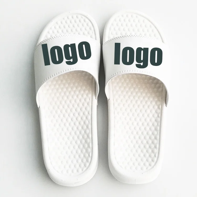 

Wholesale Manufacturers Design Hotel Slipper Slides Massage sole PVC Slippers Printed House Women's Custom Logo Sandals