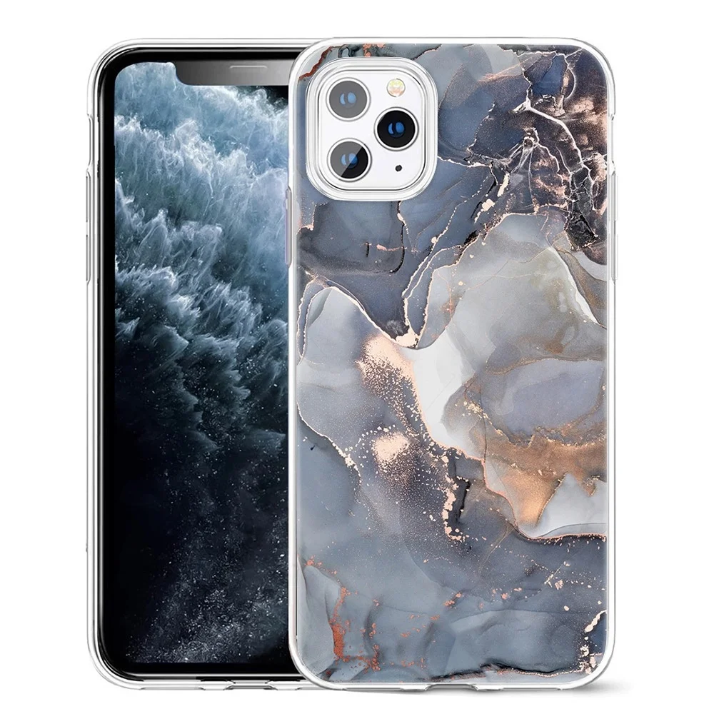 

Marble Texture Protective Shockproof Full Body Protection Cover with TPU Soft Shell