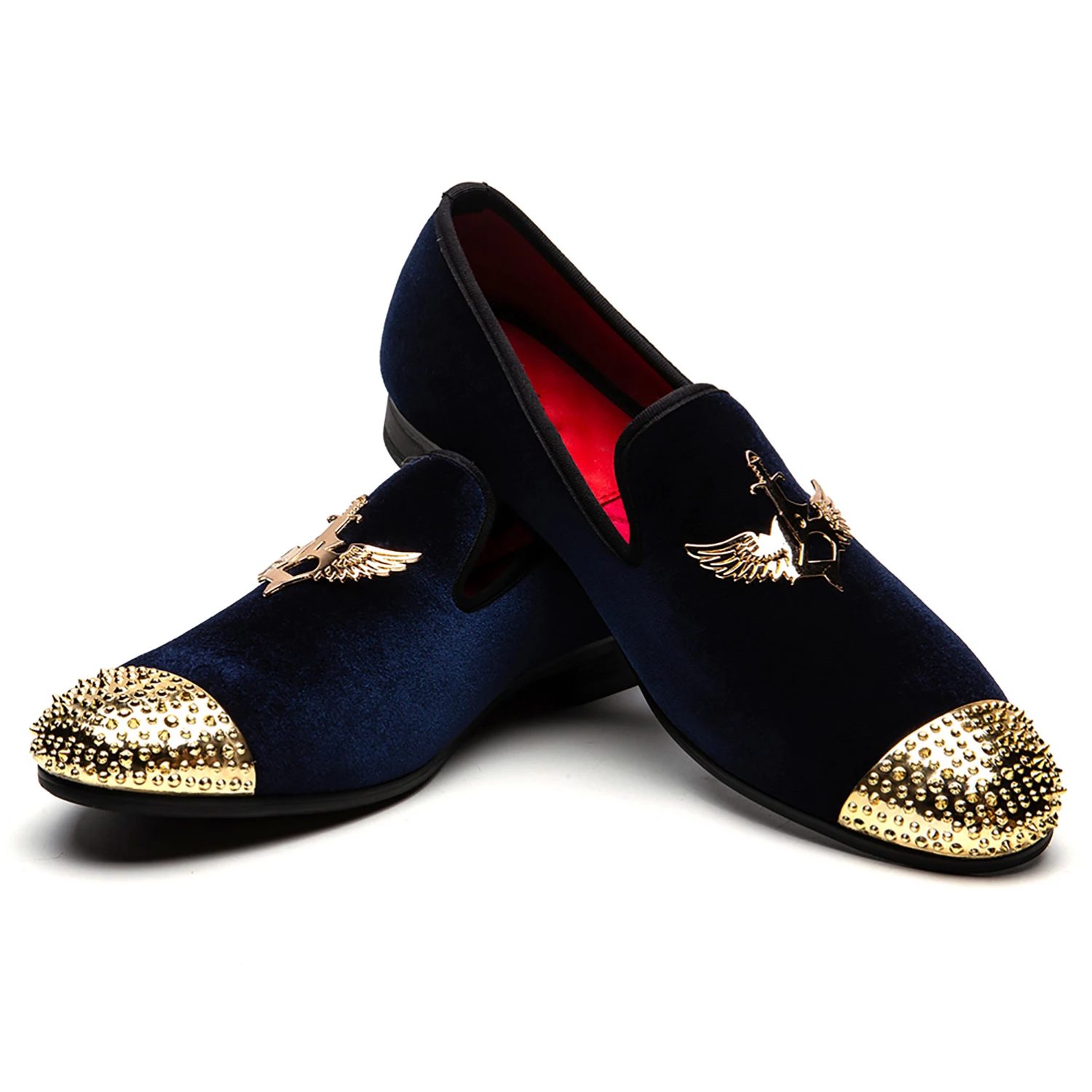 

Men Luxury Brand Shoes Slip on Pointed Toe Party Wedding Loafers Shoes