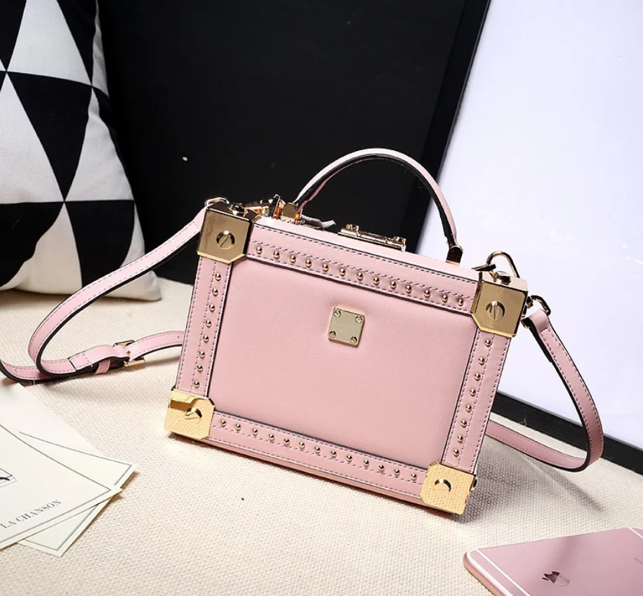 

Hot Sales Cow Leather Luxury Designer Woman/Lady Fashion Box Bags/Genuine Box Leather Handbag Free Shipping
