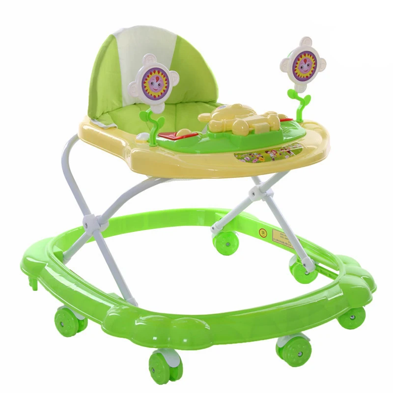 

2020 Educational Multifunctional Learning Walking Toy Baby Walkers With Music, Green pink blue