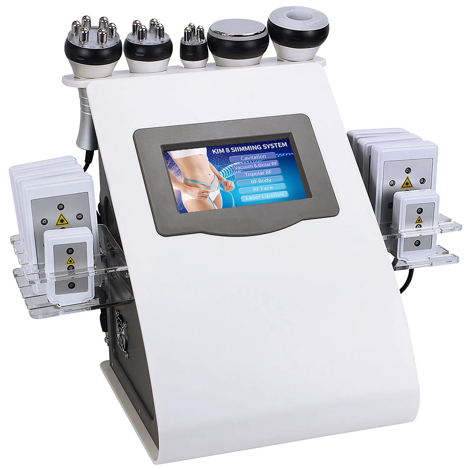 

6 in 1 Vacuum Lipo Laser Ultrasonic Cavitation Radio Frequency Multipolar RF Skin Tightening Face lifting Body Slimming Machine