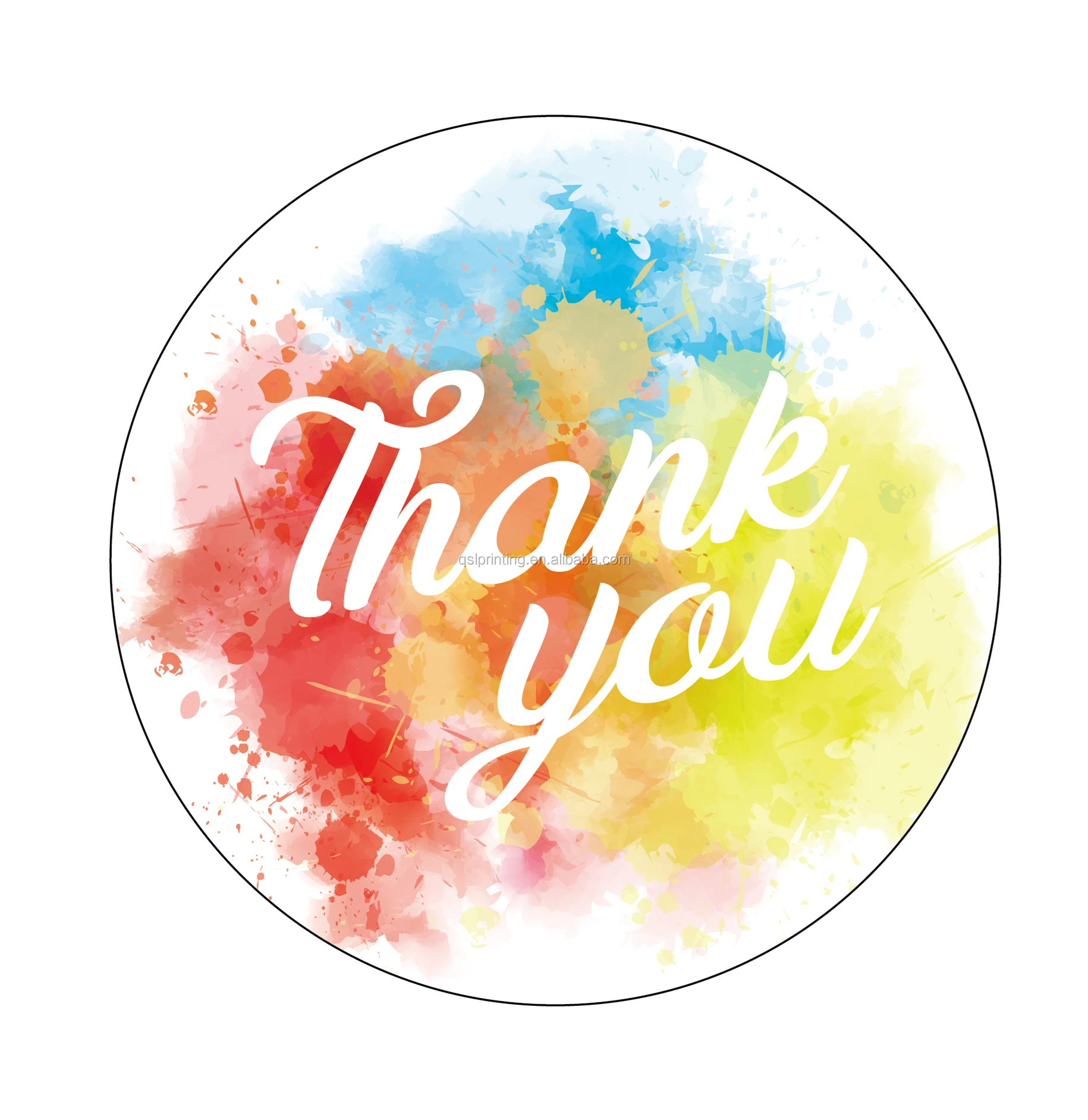 8cm thank you stickers for supporting my small business gold