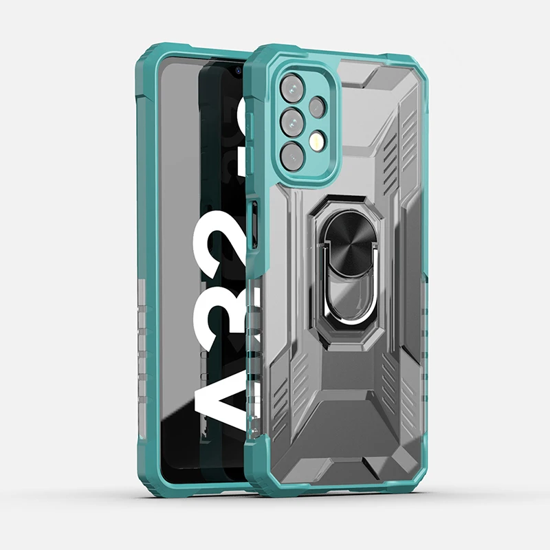 

Rugged shield mobile accessories phone cover for samsung galaxy a32 5G Car Holder Stand Finger Ring Phone Case