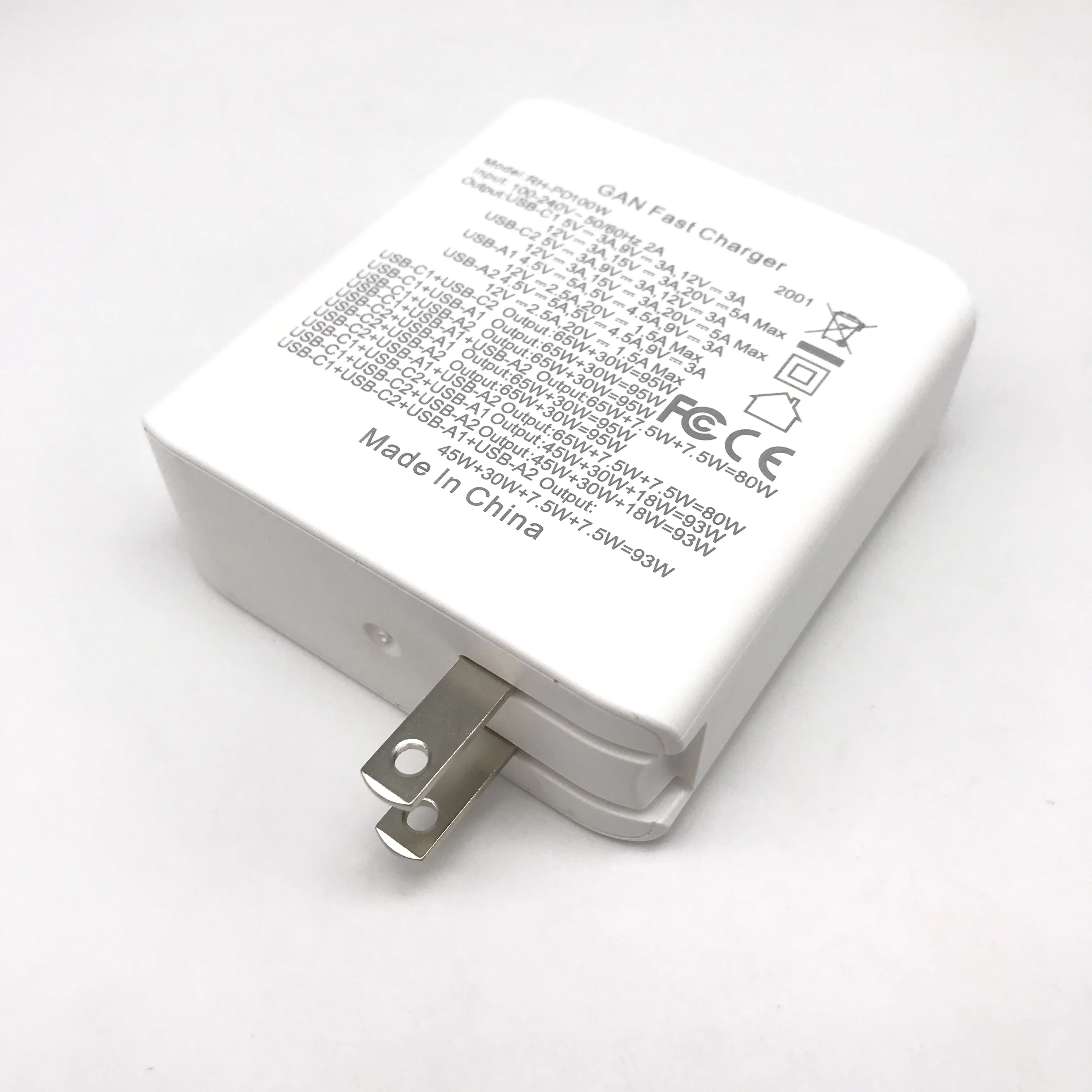 
Trending Products usb charger Wall Charger GaN 100W 2C2A For Mobile Phone and Laptop 