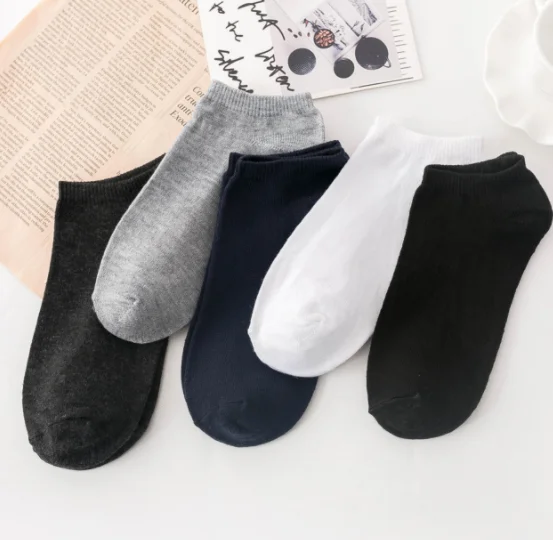 

Mens Low Cut Cotton Summer Custom Sock 100 for Men White Black Athletic No Show Socks, Custom color