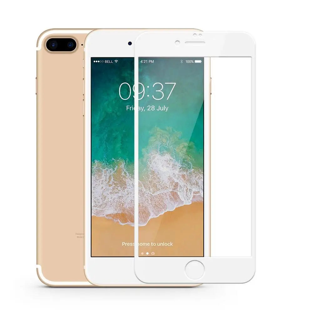 

2.5d 9h protector Tempered Glass Screen custom 3d Glass Mobile Tempered Glass Screen Protector for Iphone 8