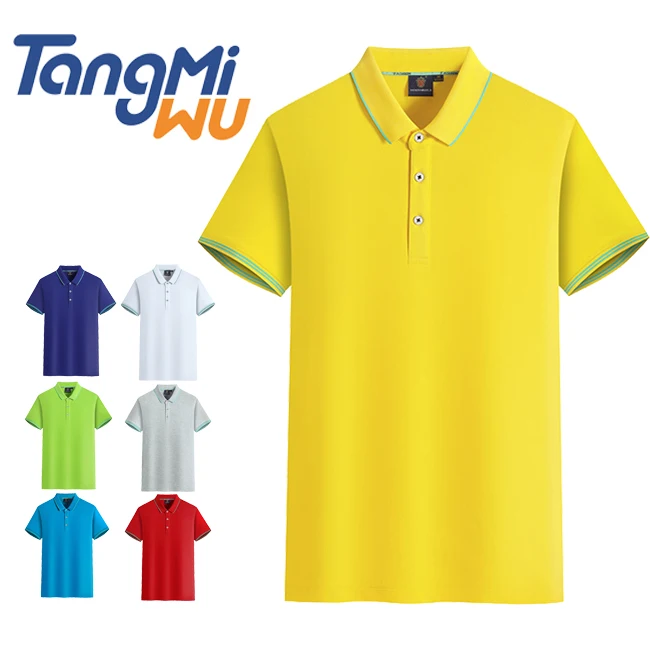 

TWM Custom Sport Golf Plain cotton Short Sleeve High Quality Polo T Shirt Men