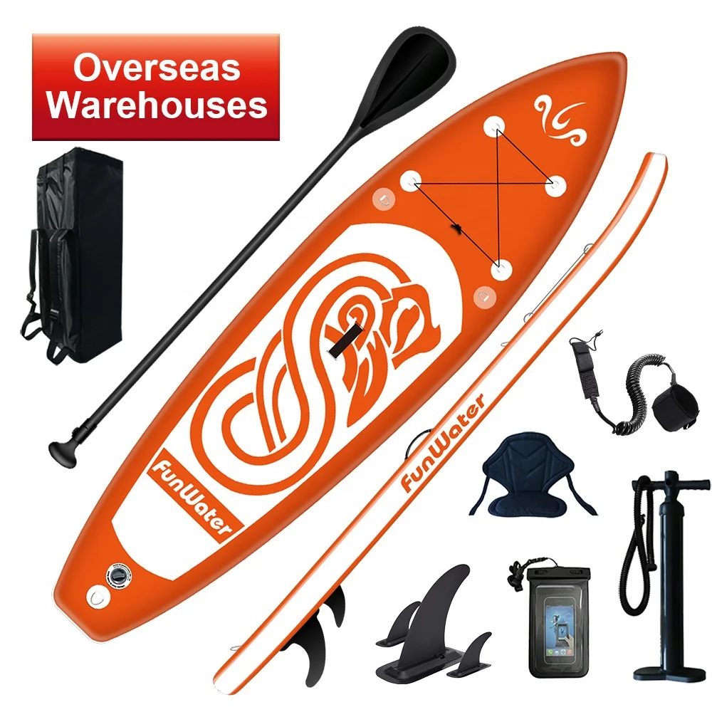 

FUNWATER Drop Shipping plastic sup paddle board long board surfboard inflatable paddle board paddleboard