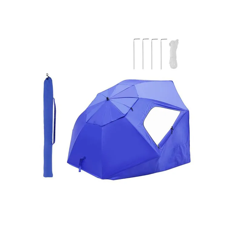 

Large outdoor camping tent beach rainproof umbrella, Blue, red,green,purple