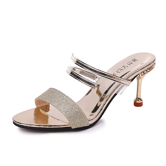 

Beautiful high heels rhinestone sandals for women and ladies cute sandals for women 2020